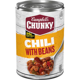 Campbell's Chunky Chili With Beans – Pantry Staple for Quick After-School Family Meals, 16.5 oz Can