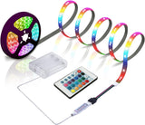 RGB LED Strip Lights Battery Powered – Holiday and Valentine Gift for Mom, Cozy Bedroom Lighting with Remote
