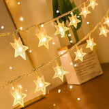 ANJAYLIA 20 LED Star Lights – Child-Friendly Playroom Lighting, Battery Powered No Outlet Needed