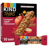 KIND THINS Caramel Apple Cinnamon Almond Bars – Light Portion-Controlled Snack for Mid-Afternoon Wellness Breaks, 5g Sugar