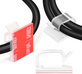 XHF Minimalist Adhesive Cord Clips for Intentional Living Spaces, Neutral White Wire Management