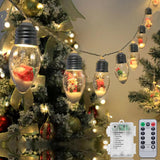 Aomike Christmas Snow Globe Fairy Lights – Charming Housewarming and Hostess Gift for Women, Warm White Battery String with Timer