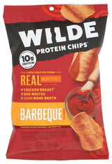 Wilde Snacks Protein Chips BBQ – Short-Ingredient BBQ Chips for Intentional Snacking, 4 oz