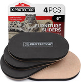 X-PROTECTOR Furniture Movers for Hard Surfaces – Kid and Pet Safe Felt Pads, Prevent Slip Accidents and Floor Damage During Rearranging