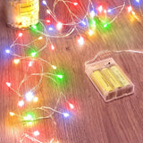 Luminoak Waterproof LED Fairy Lights – Cool to Touch Battery Lights, Auto Shutoff Timer for Senior Living Room and Family Home