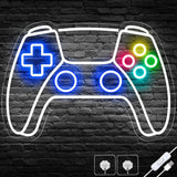 AQUOS Neon Signs Gamer Neon Light – Flame Free Cool Running LED Sign for Shared Boys Bedroom and Playroom, USB Powered