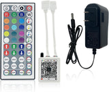 KEXU 2 Port RGB LED Controller with 44 Key IR Remote – Intentional Under Cabinet Kitchen Lighting Kit
