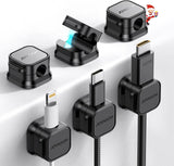JOYROOM Compact Cord Holder for Nightstand Decor, Blends Into Wood and Glass Surfaces for a Polished Bedroom Look