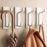 Towlz Damage-Free Coat Hooks for Pet-Safe Entryways, Rust-Proof Aluminum Adhesive Hooks With Rounded Edges