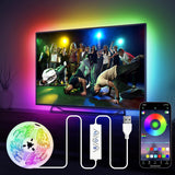 HOUHUI Smart Strip Light 32.8ft – Background Lighting for Video Calls and Streaming Setup with Adjustable Color Modes