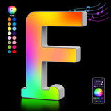 OJQ Light Up Letters Sign – USB-Powered LED Wall Art for Kids Room with No Batteries to Swallow