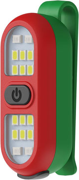 LumenX Hands-Free Safety Flashlight for Joggers and Dog Walkers, Waterproof Clip Light with Flashing Alert