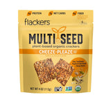Flackers Organic Rosemary Flaxseed Crackers – Diabetic-Friendly Care Package Snack for Loved Ones