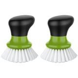 MR.SIGA Palm Dish Brush – Thoughtful Housewarming Gift for New Homeowners Who Love Practical Kitchen Tools, Gray, Pack of 2