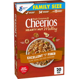 Cheerios Hearty Nut Medley Maple Cinnamon – Lunchbox Add-In Cereal with Whole Grain and Calcium, Family Size 20 oz