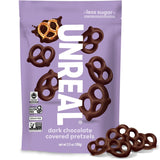 UNREAL Dark Chocolate Covered Pretzels – Simple Gluten-Free Treat for Clutter-Free Snack Stations, No Sugar Alcohols