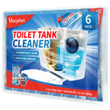 Vacplus Toilet Tank Cleaner - 6 Pack Mold and Rust Tablets to Refresh Your Half Bath Powder Room