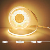 LuminGlow 5V COB LED Strip – Eye-Strain-Free Monitor Bias Light for Remote Work and Late-Night Study