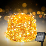 LUMENAIR Solar String Lights – 200 LED Twinkle Lights for Trees Patio Decks and Open-Air Entertaining