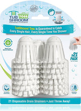 TubShroom Toss Hair Catcher Mesh Discs - Effortless Single-Use Design With Nothing to Clean or Store