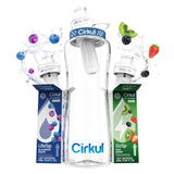 Cirkul Adjustable Flavor Bottle – Understated Hydration Design in Neutral Blue Lid for Intentional, Less-Is-More Living