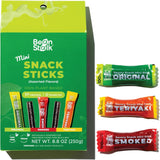 Bean Stalk Savory Vegan Mini Snack Sticks - Assorted Flavors - Lightweight Travel Snack for Backpacking and Airports