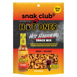 Snak Club x Hot Ones Hot Habanero Snack Mix – Five-Texture Crunch Bowl to Pair with Your Friday Reset, 10 oz Resealable Bag