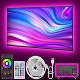 LED Lights for Living Room Ambiance – 20ft Music Sync Strip Light Behind TV, Bluetooth App & Remote Controlled Home Decor Accent