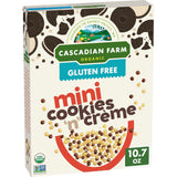 Cascadian Farm Organic Mini Cookies 'n' Crème Cereal – Celiac-Safe Cereal for the Gluten-Sensitive Family Pantry