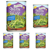 Green Valley Organic Cut Green Beans – Sea Salt Only Organic Beans for Uncluttered Pantry Storage, Ready in 5 Minutes