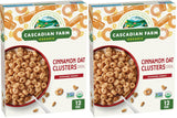 Cascadian Farm Organic Cinnamon Oat Clusters – Quick Non-GMO Cereal for Busy Morning Routines
