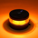 Magnetic Wireless Beacon Light, Battery-Powered LED Strobe Warning Light for Snow Plow and Worksite Trucks, USB-C Rechargeable