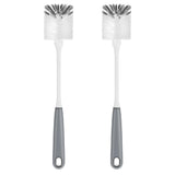MR.SIGA Long Handle Bottle Brush – Camping and RV Galley Cleaner for Insulated Tumblers and Trail Bottles, 2 Pack