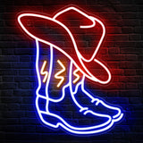 Kavaas Cowboy Boot Neon Sign – Worry-Free Western Nightlight for Baby's Room and Child's Bedroom, LED Neon Sign Cool to Touch