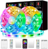 L8star RGB LED Strip Lights – Dual Power Battery and USB Mood Lighting for Apartment Living Room, Loft, and Home Office