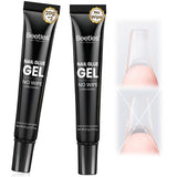 Beetles Gel Nail Tips 576Pcs Pre-shape Short Almond Etch-X Nail Tips – Luxury Nail Art Investment, Pre-Shaped Almond Tips with Seamless Slim Edges
