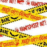 HauntHouse Outdoor Halloween Tape Set – UV Resistant Caution Roll for Fence, Railing, and Stair Wrap