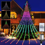 LuminoStar LED Waterfall – Clean Air Holiday Lighting with No Fire Risk, No Wax, and No Flame for Indoor Use