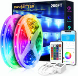 DAYBETTER LED Strip Lights 200ft – Whole Home Accent Lighting for Basement and Hallway Makeover