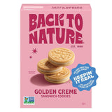 Back to Nature Peanut Butter Creme Sandwich Cookies – Wholesome Non-GMO Treat for Kids' Lunchboxes and Playdate Snack Bowls