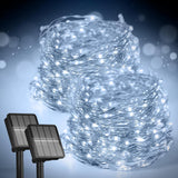 LUMENAIR Solar String Lights – 200 LED Twinkle Lights for Trees Patio Decks and Open-Air Entertaining