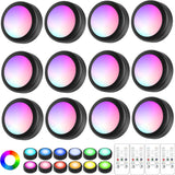 Luminova Wireless Puck Lights – Uncluttered Cabinet Accent Lighting, Battery Powered Minimalist Design for Modern Homes