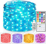 Luminara Fairy Lights USB Plug-in 100 LED – Romantic Valentine's Day Gift, Multicolor Changing Twinkle Lights for Bedroom and Party