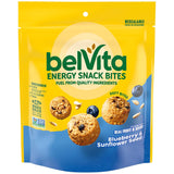 belVita Energy Bites Blueberry Sunflower Seed – Whole Grain Snack for Workout Bag Nutrition
