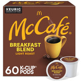 McCafe Breakfast Blend Light Roast Coffee, Effortless One-Touch Brewing for Intentional Minimalist Kitchen, 96 Count
