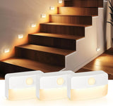 LumiGuard Step Light for Living Room – Frosted Diffuser Battery Nightlight, Cozy Home Accent