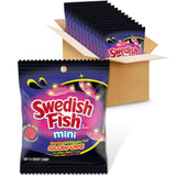 SWEDISH FISH Mini Glow Ups Gummy Candy – Glow-in-the-Dark Piñata Stuffer and Halloween Goodie Bag Treat, Bulk 12-Pack for Kids Parties