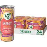 V8 +Energy Focused Energy Drink – Steady 80mg Tea Caffeine for Deep Work Sessions and Long Study Days, 8 fl oz Can 12 Pack