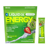 Liquid I.V.® Hydration Multiplier Sugar-Free + Energy as Part of Your Daily Wind-Down and Recharge Ritual, Strawberry Kiwi Electrolyte Drink Mix Packets