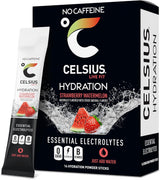 CELSIUS Hydration Electrolyte Mix Sticks – Lemon Lime Single Serve Drink for Home Office, Commuter Bags, and Meeting Room Refreshment